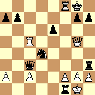 5rk1/pp4pp/4p3/2R3Q1/3n4/2q4r/P1P2PPP/5RK1