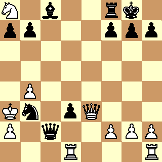 N1b2rk1/pp3ppp/8/8/1P6/Kn1pQ3/P1q2PPP/3R3R
