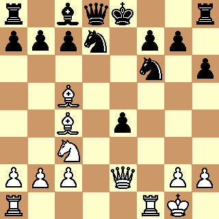 r1bqk2r/pppn1pp1/5n1p/2B5/2B1p3/2N5/PPP1Q1PP/R4RK1